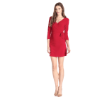 Women's Faux-Wrap Dress