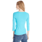 Women's 3/4 Sleeve Deep V Neck 
