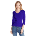 Women's 3/4 Sleeve Deep V Neck 
