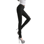 Cut-out Punk Novel  Jeans