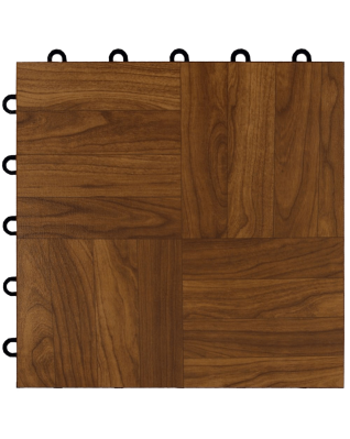 Greatmats Max Tile Laminate Floor Tile 10 Pack (Dark Oak)