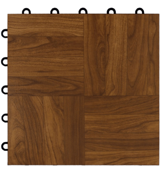 Greatmats Max Tile Laminate Floor Tile 10 Pack (Dark Oak)