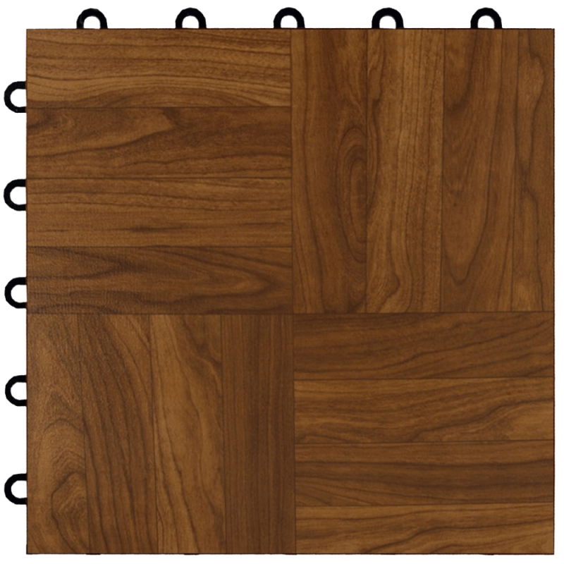 Greatmats Max Tile Laminate Floor Tile 10 Pack (Dark Oak)