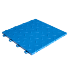 ModuTile Garage Flooring Interlocking Tiles, Diamond Top, Brown 27-pack