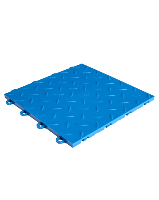 ModuTile Garage Flooring Interlocking Tiles, Diamond Top, Brown 27-pack