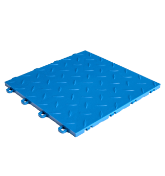 ModuTile Garage Flooring Interlocking Tiles, Diamond Top, Brown 27-pack