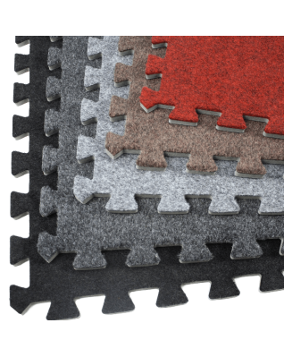 ncstores Eco Soft Carpet Foam Tiles Portable Trade Show Flooring, Exercise Mats & Light Duty Carpet Top Gym Flooring