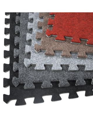ncstores Eco Soft Carpet Foam Tiles Portable Trade Show Flooring, Exercise Mats & Light Duty Carpet Top Gym Flooring