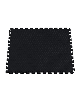 Norsk Stor NSMPRD6BLK Raised Diamond Multi Purpose PVC Flooring, Black, 6 Pack