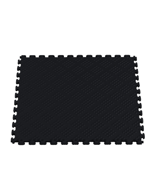 Norsk Stor NSMPRD6BLK Raised Diamond Multi Purpose PVC Flooring, Black, 6 Pack