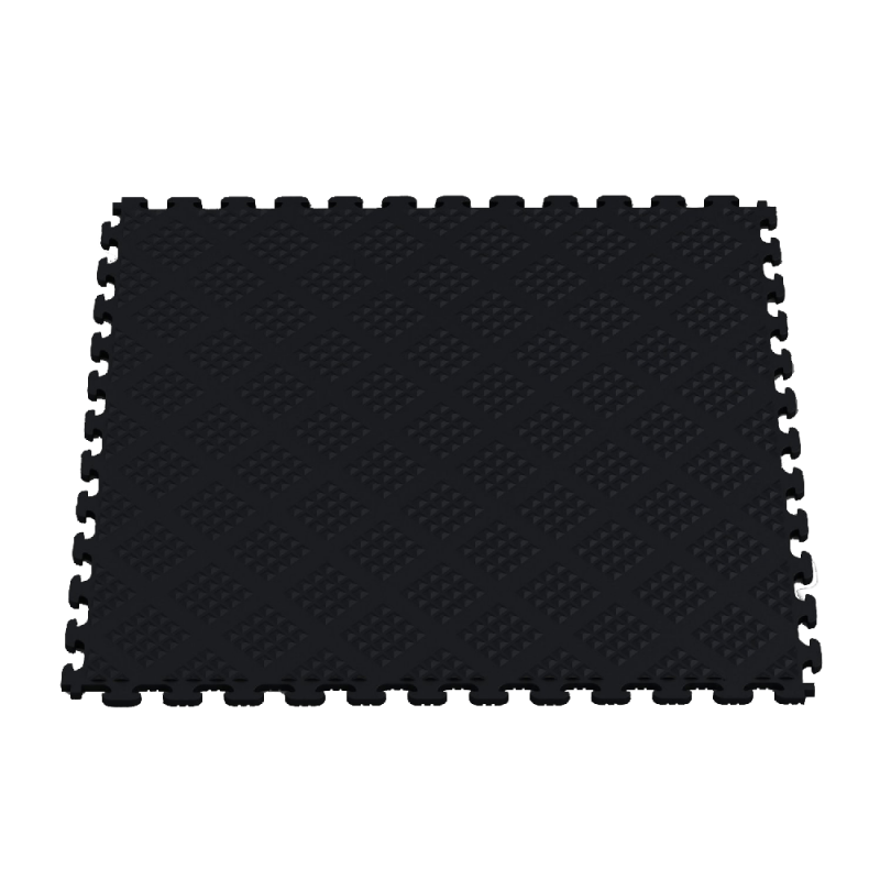Norsk Stor NSMPRD6BLK Raised Diamond Multi Purpose PVC Flooring, Black, 6 Pack