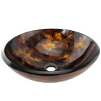 Bathroom Tempered Glass Vessel Sink