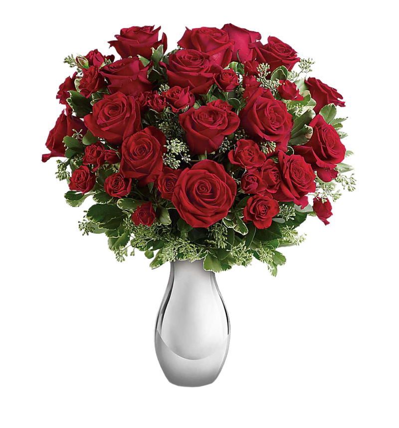 Bouquet with Red Roses