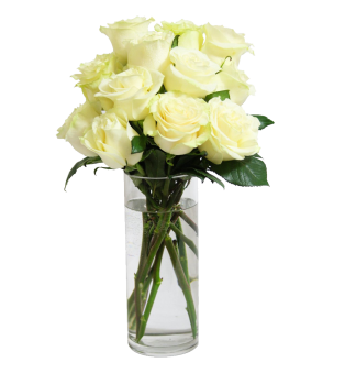 Bouquet of Long Stemmed Roses White