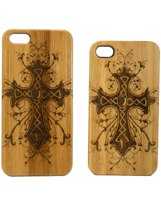 Celtic Cross iPhone 6 Case Eco Friendly Bamboo Wood Cover