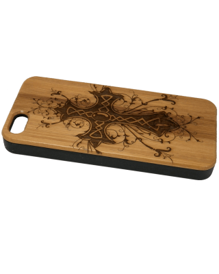 Celtic Cross iPhone 6 Case Eco Friendly Bamboo Wood Cover