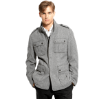 Boss black virgin wool field jacket