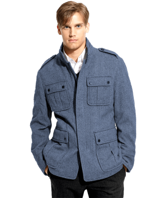 Boss black virgin wool field jacket