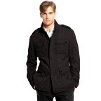 Boss black virgin wool field jacket