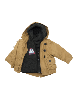 Boys 4 in 1 cozy sherpa hooded microfiber parka