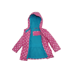 Girls pink printed frost hoodie jacket