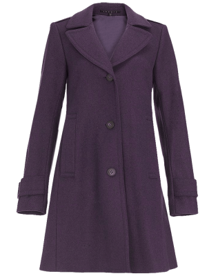 Hudson box pleat coat