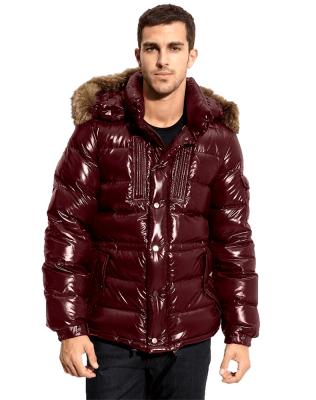 Moncler rod quilted down parka with genuine coyote fur trim