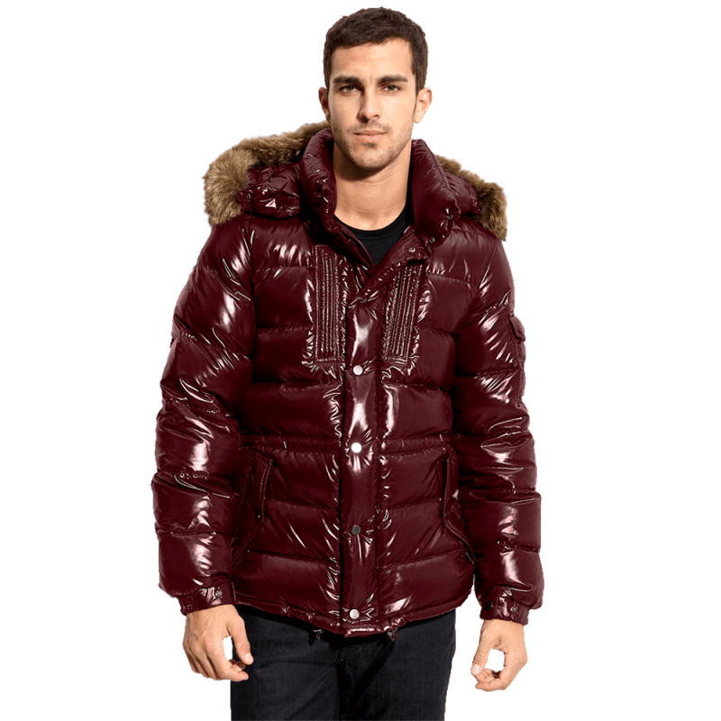 Moncler rod quilted down parka with genuine coyote fur trim