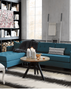 Ditto Ii Peacock Sectional Sofa