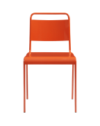 Lucinda Orange Stacking Chair