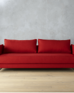 Tandom Red Sleeper Sofa