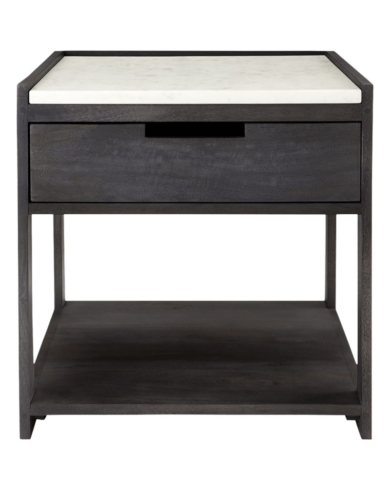 Tux Marble Top Nightstand