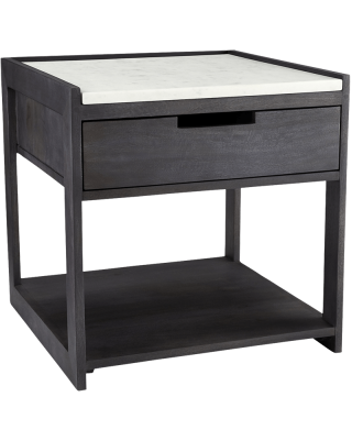 Tux Marble Top Nightstand