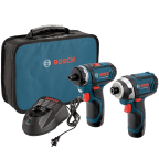 Bosch CLPK27-120 12-Volt Max Lithium-Ion 2-Tool Combo Kit (Drill Driver and Impact Driver) with 2 Batteries Charger and Case 
