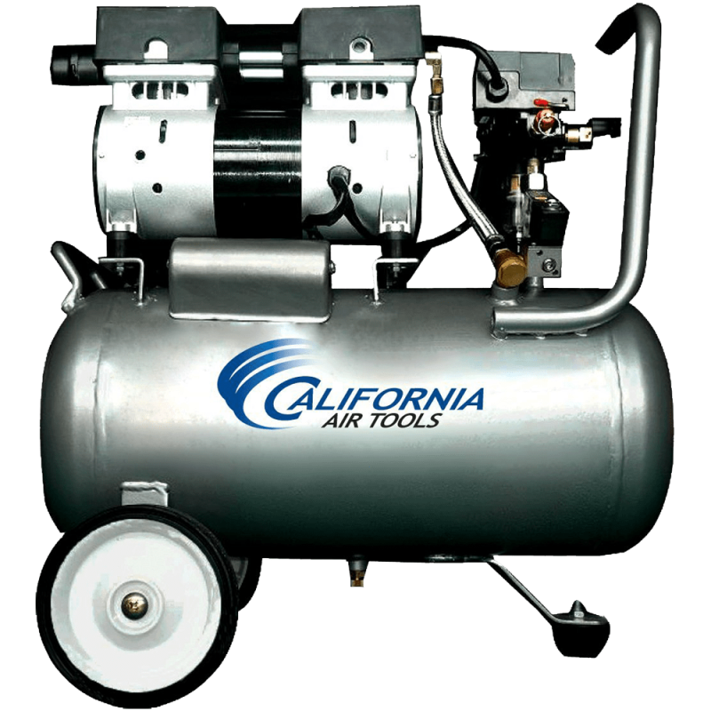 California Air Tools CAT-6310 Ultra Quiet and Oil-Free 1.0 Hp 6.3-Gallon Steel Tank Air Compressor 