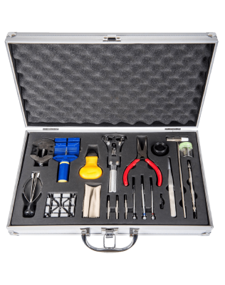 LGI Premium Watch Repair Kit with Reusable Aluminum Box 