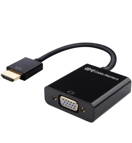 Cable Matters® Gold-Plated Active HDMI to VGA Adapter (Male to Female) with 3 Ft Micro USB Cable