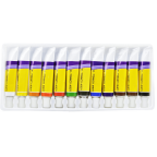 Art supplies value pack includes 12 acrylic paints 25 paint brushes and 4 window markers