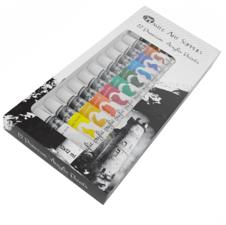 Castle art supplies acrylic paint set pack of 12_colors