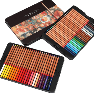 Color set marco renoir fine art drawing oil base non toxic pencils