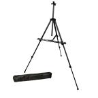 Ddeluxe artist painting set with aluminum floor easel wood drawer table easel