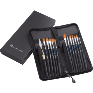 Piece versatile paint brush set the perfect mix of quality and variety for hobbyists and aspiring artists
