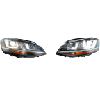 Volkswagen Golf 7 Bi Xenon Headlights Left Right LED RHD VW OEM 5G1941033