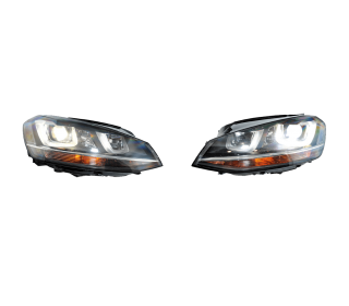 Volkswagen Golf 7 Bi Xenon Headlights Left Right LED RHD VW OEM 5G1941033