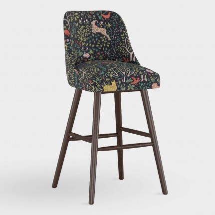 Linen Blend Kian Upholstered Barstool
