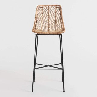 Natural Wicker Loren Bar Stool