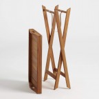 Natural Wood Hyacinth Outdoor Butler Table