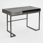 Smoke Gray Wood And Metal Javier Desk