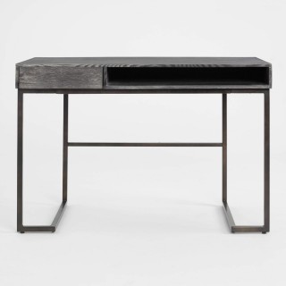 Smoke Gray Wood And Metal Javier Desk