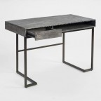 Smoke Gray Wood And Metal Javier Desk